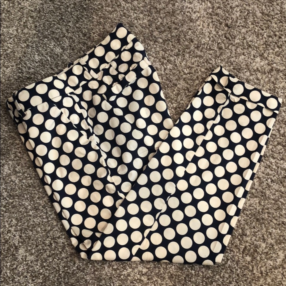 J. Crew Cafe Capri Polka Dots!!!